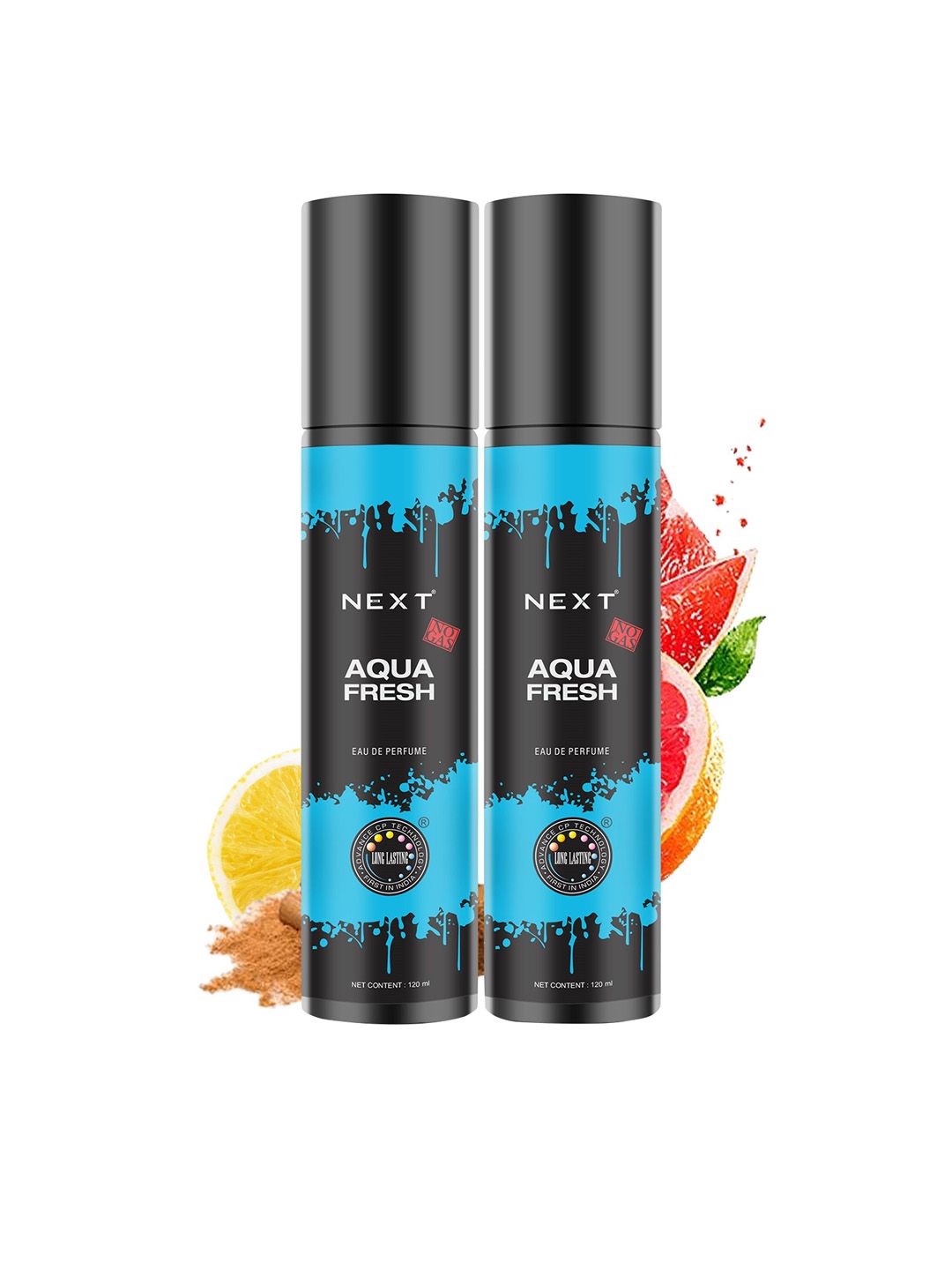 NEXT CARE Set of 2 Aqua Long Lasting Eau De Parfum - 120 ml each