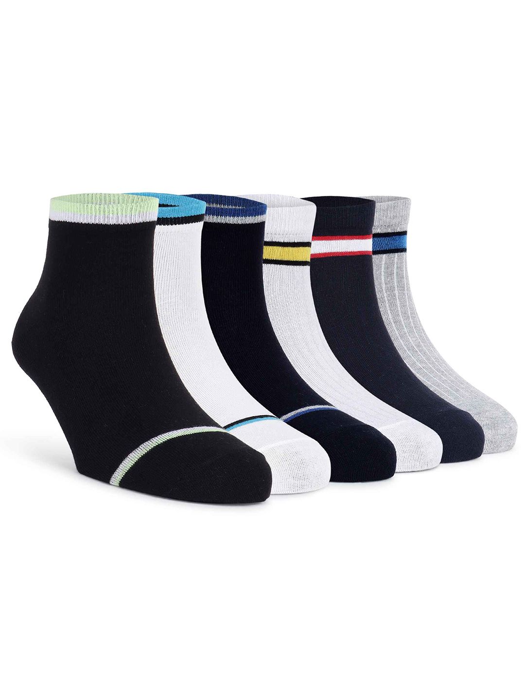 Mast & Harbour Pack Of 6 Ankle Length Socks