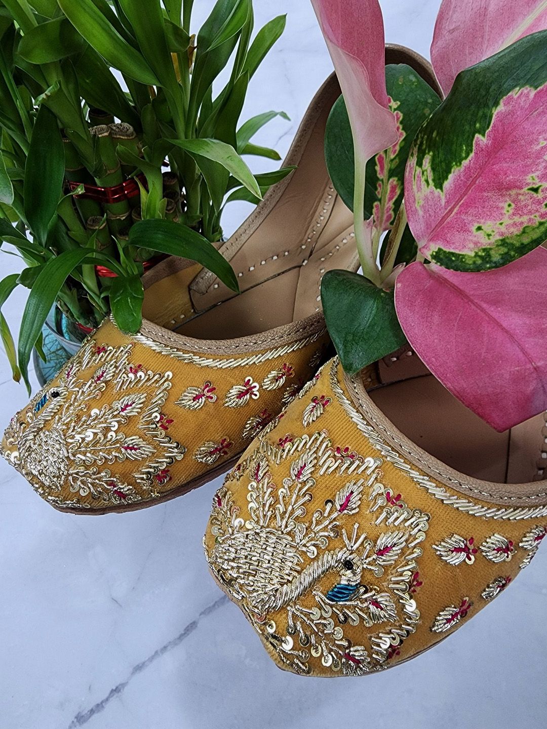 Fulkari Women Embellished Ethnic Ballerinas Flats