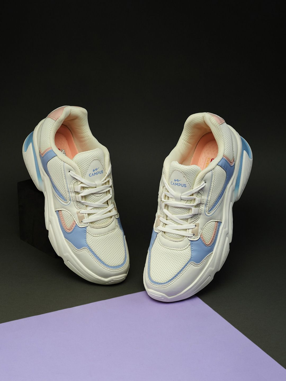 Campus YASMIN Women Lace-Up Sneakers Price in India