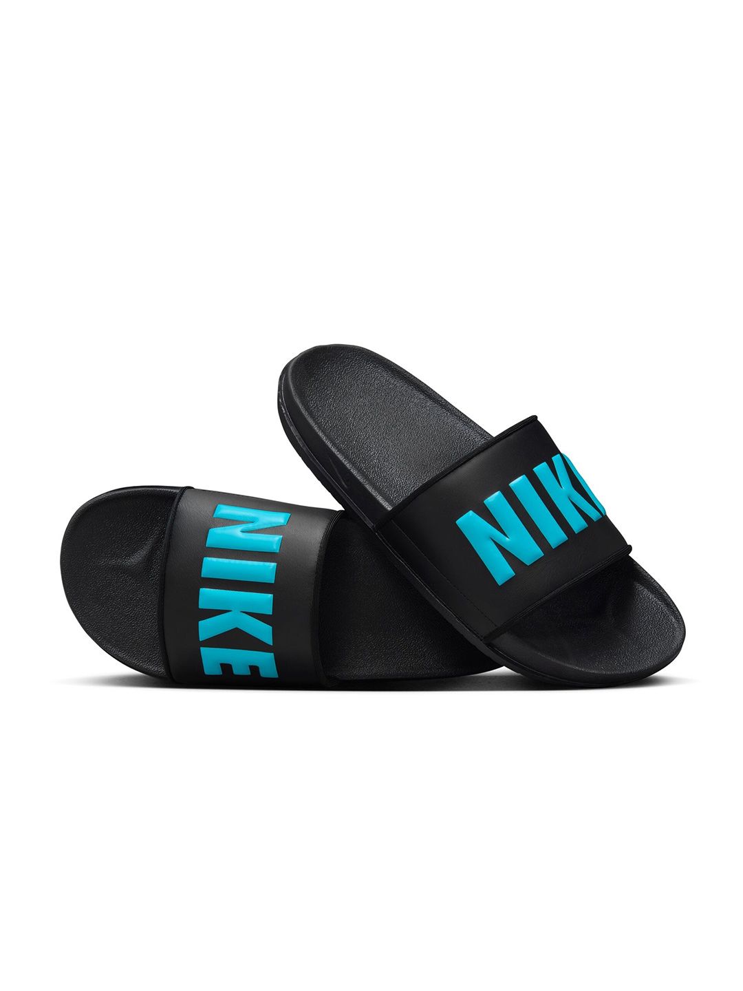 nike offcourt sliders in black