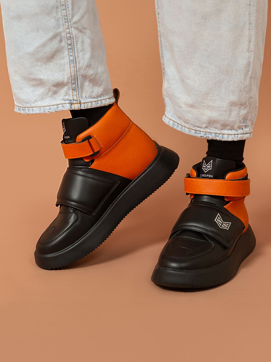 Buy Big Fox Men Colourblocked Mid Top Lightweight Sneakers