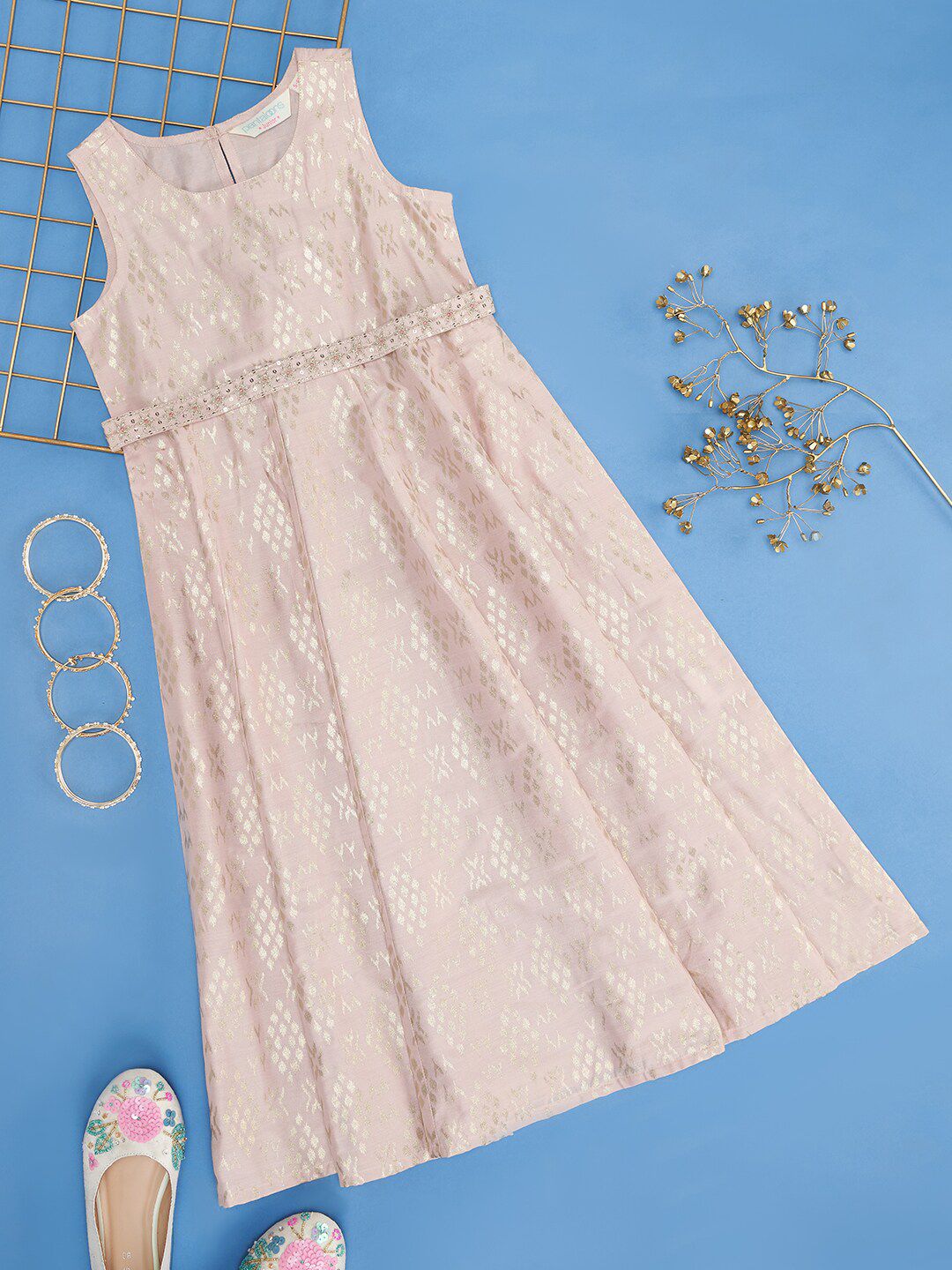 AKKRITI BY PANTALOONS Round Neck Maxi Dress