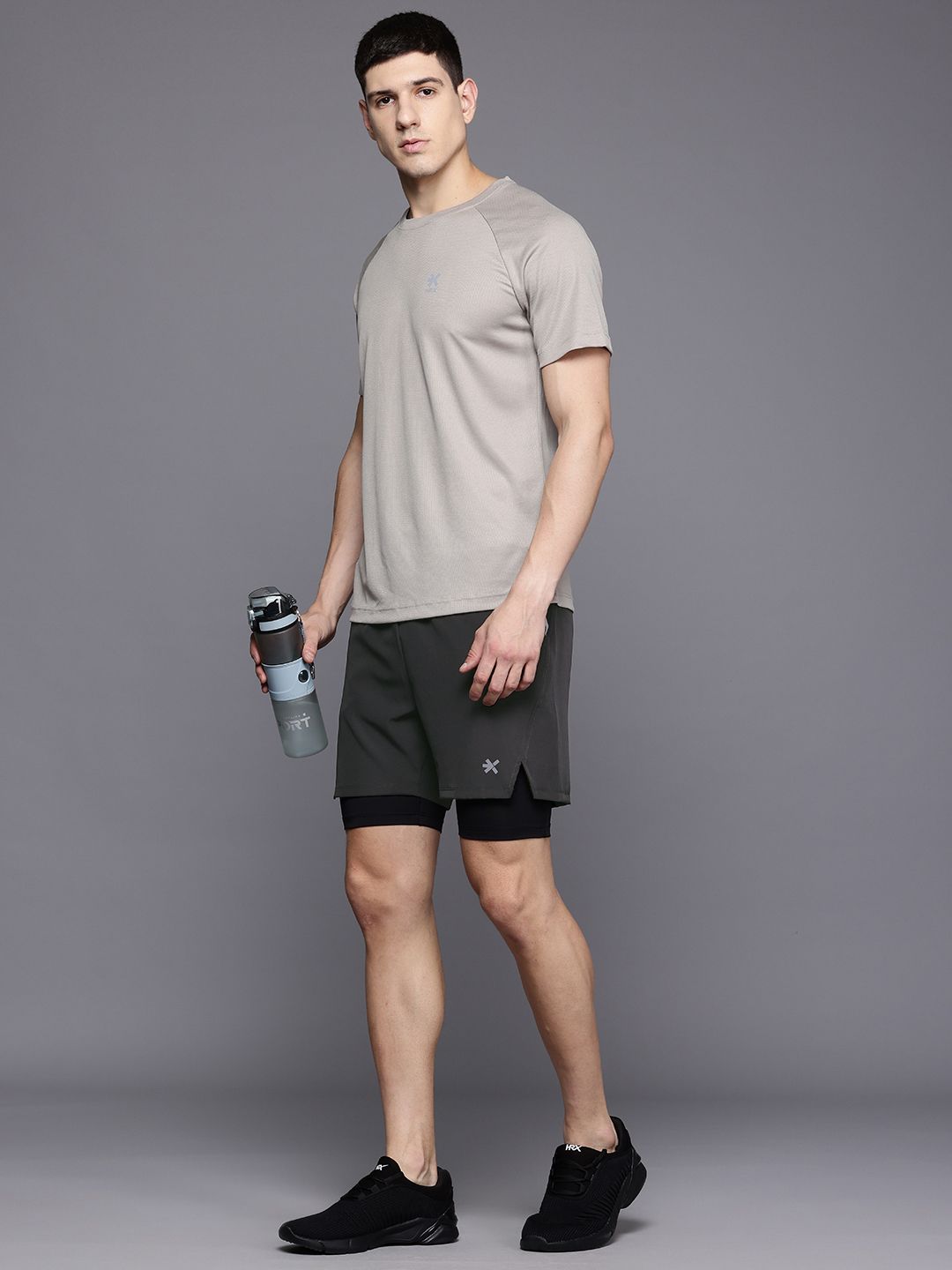 HRX by Hrithik Roshan Men Double Layer Running & Training Shorts