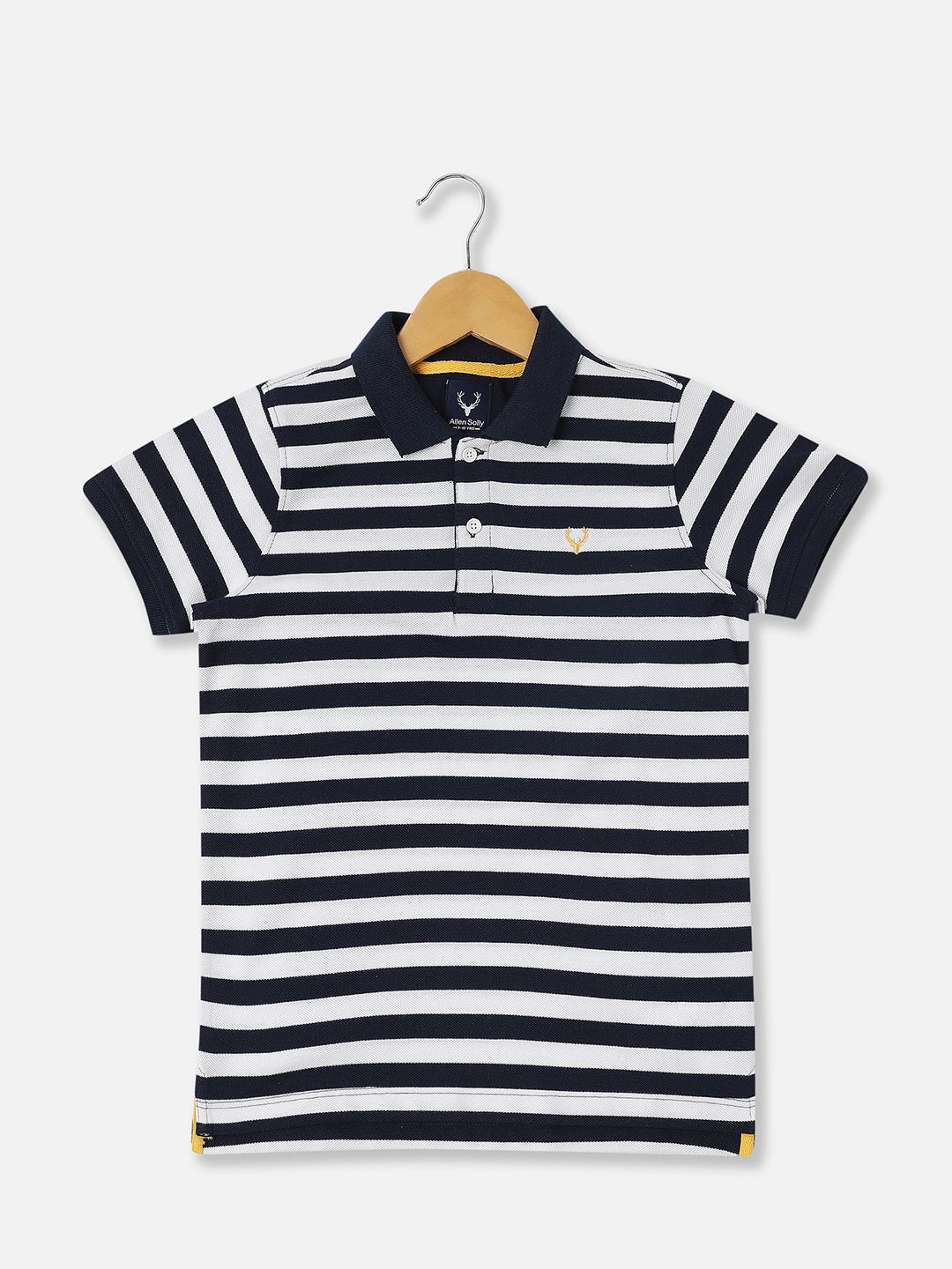 Allen Solly Junior Boys Striped Polo Collar T-shirt