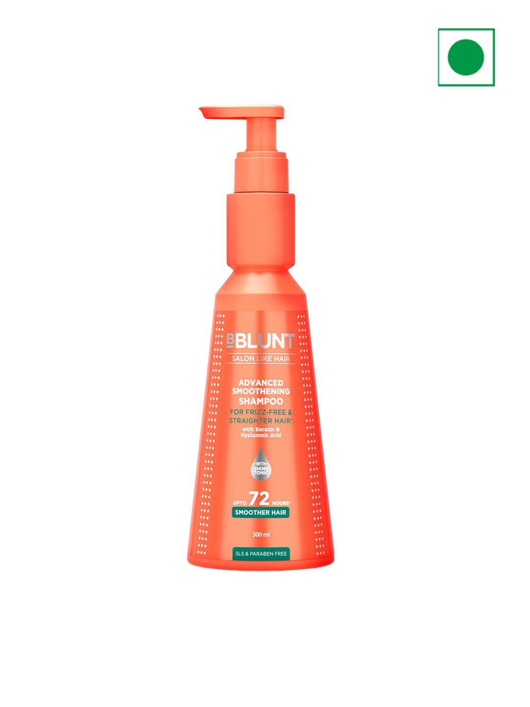 BBLUNT Advanced Smoothening Shampoo With Keratin & Hyaluronic Acid - 300ml
