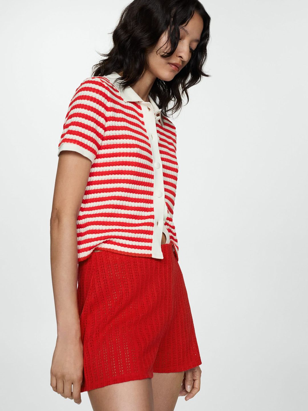 Straight Fit Knitted Shorts