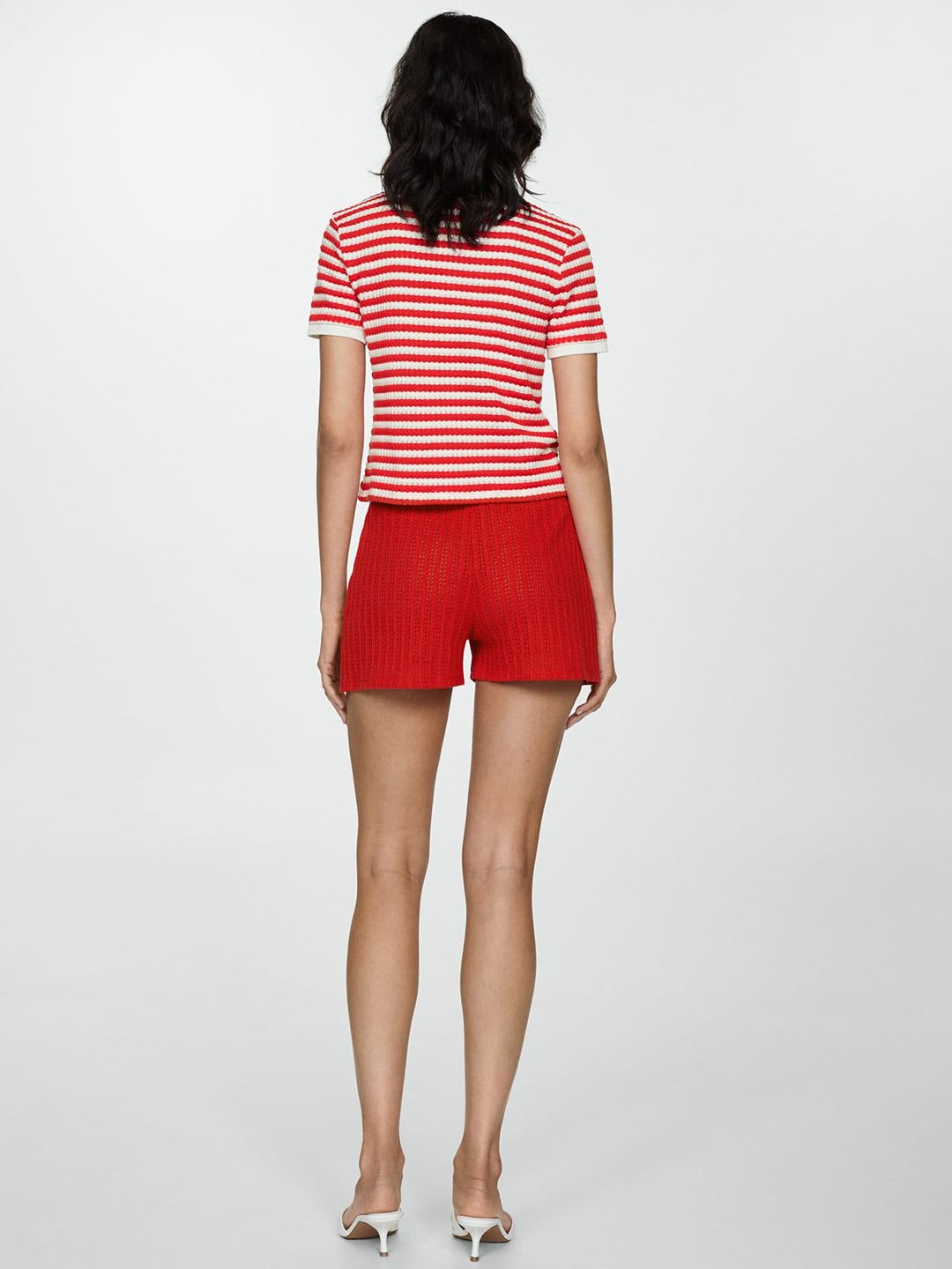 Straight Fit Knitted Shorts