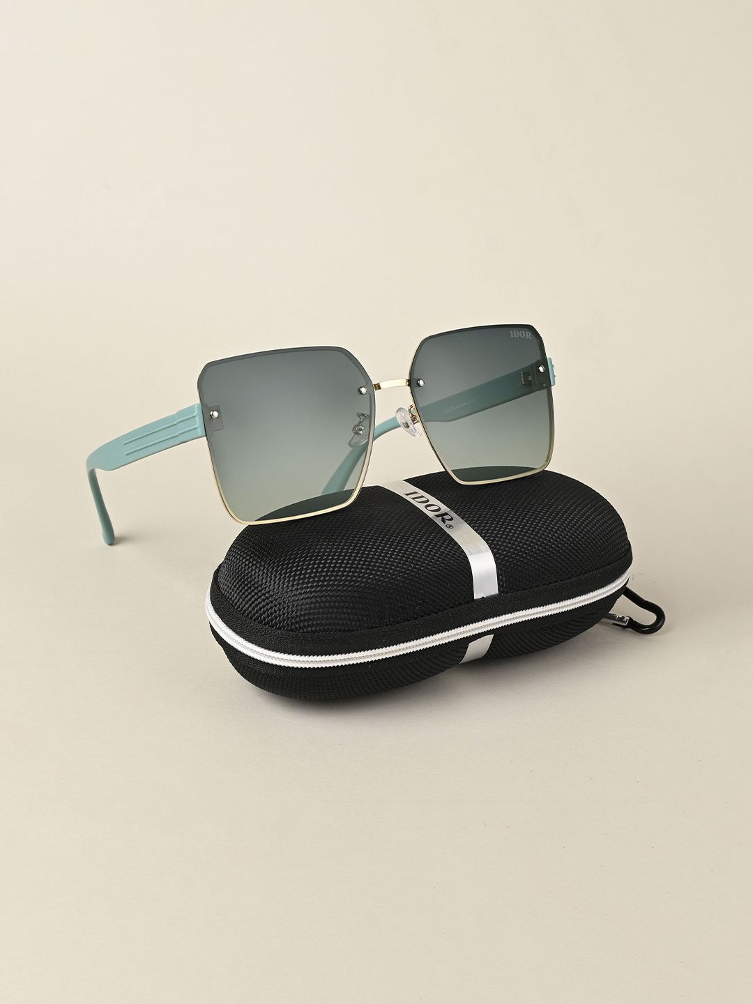 IDOR Unisex Square Sunglasses with Polarised and UV Protected Lens IDOR-3120-C3