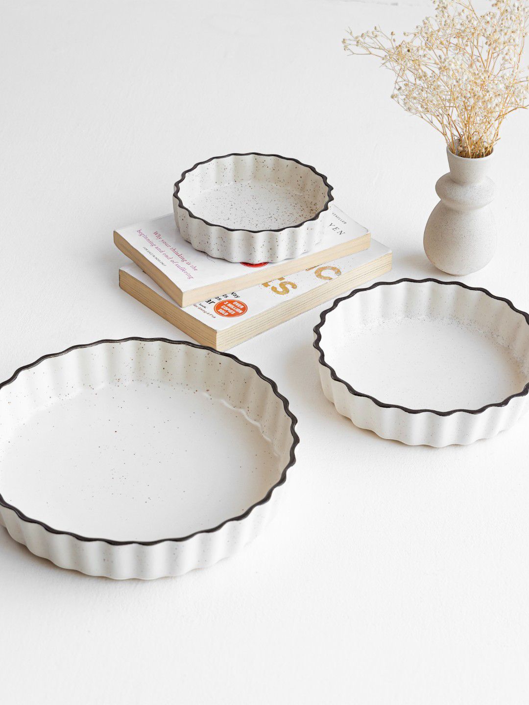 Claymistry Beige & Green 3Pieces Coke Shaped Trays