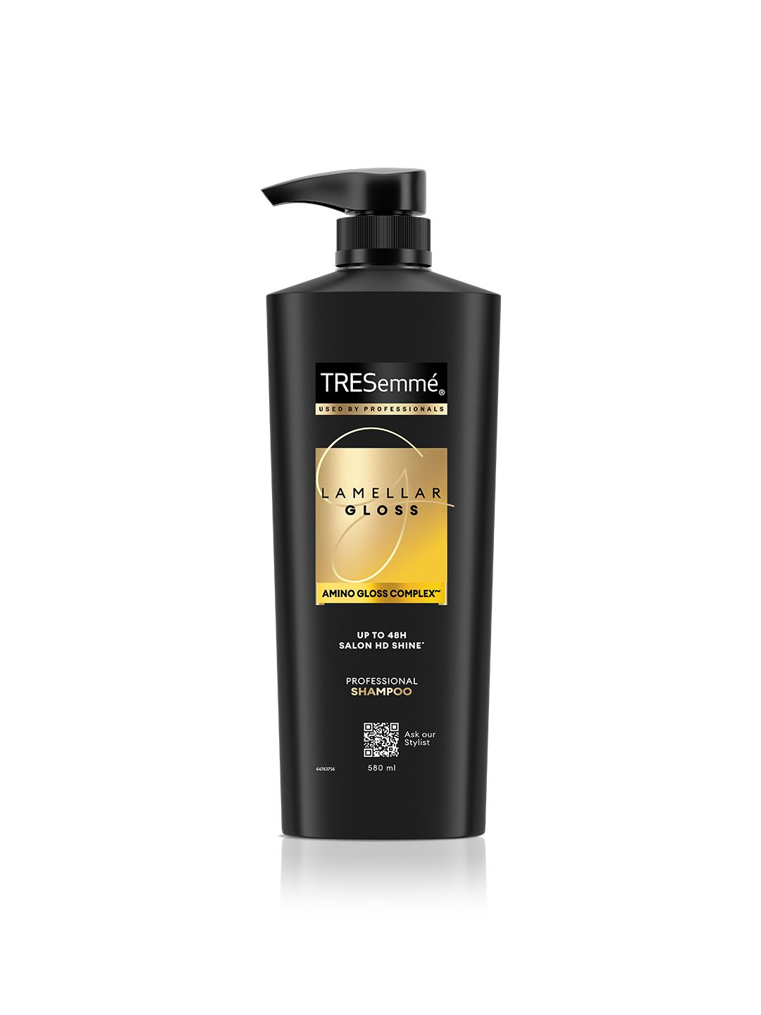 TRESemme Lamellar Gloss Salon HD Shine Amino Gloss Complex Professional Shampoo - 580ml