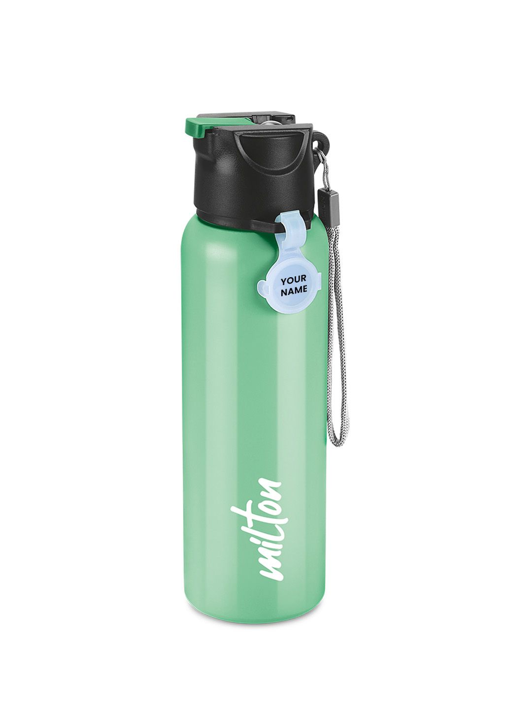 Milton Green Sipstar 750 Stainless Steel Water Bottle with Straw Lid Leak Proof Sipper 690ml