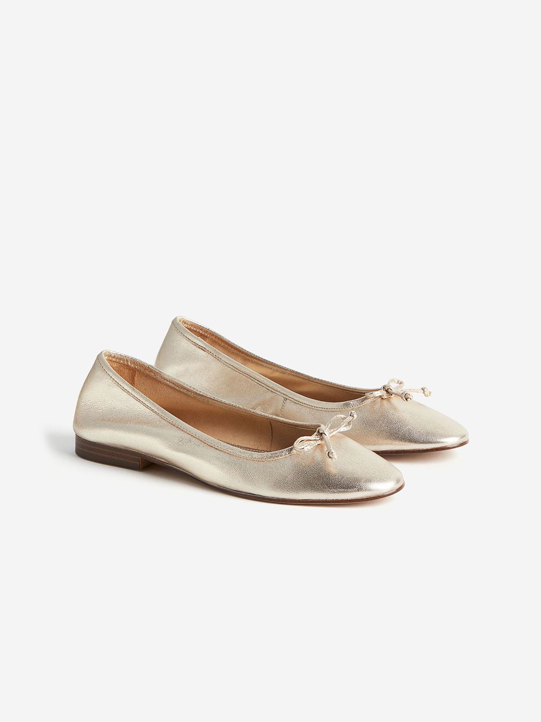 H&M Women Leather Ballet Pumps
 Flats