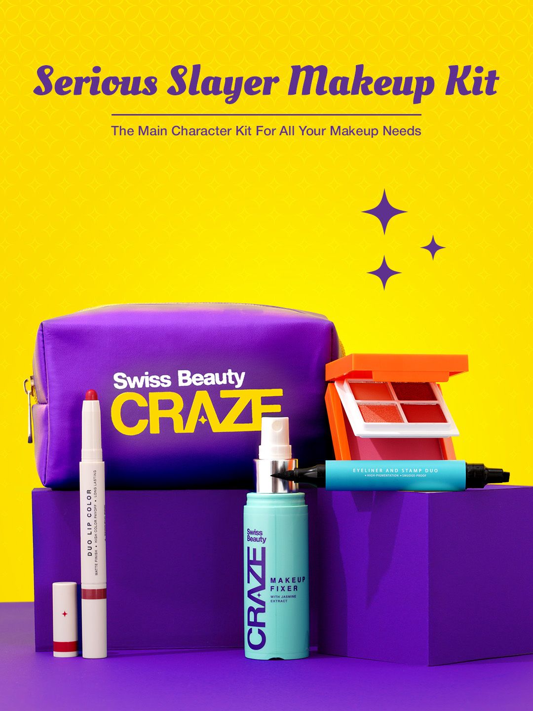 Buy SWISS BEAUTY Craze Seriously Slayer Makeup Kit with Pouch