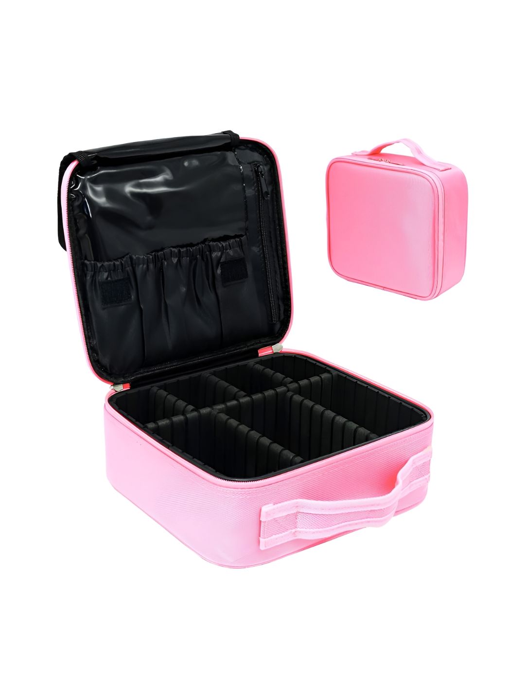 HOUSE OF QUIRK Pink Regular Makeup Organiser