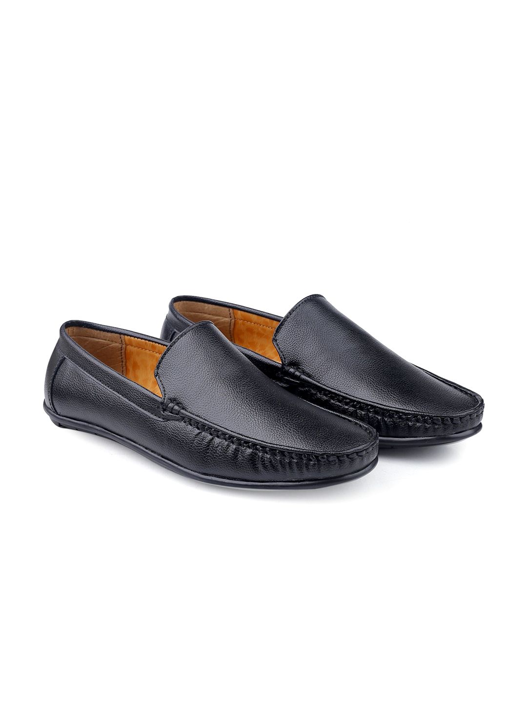 Bxxy Men Textured Round Toe Formal Loafers