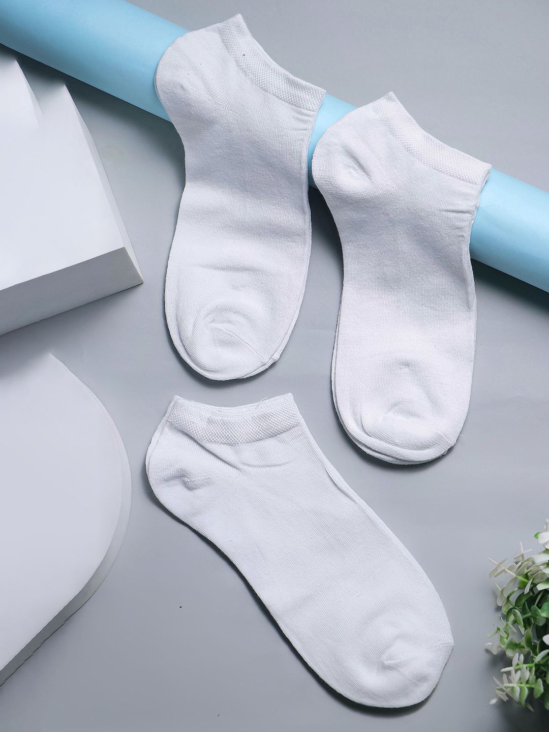 Brauch Pack Of 3 Cotton Ankle Length Socks