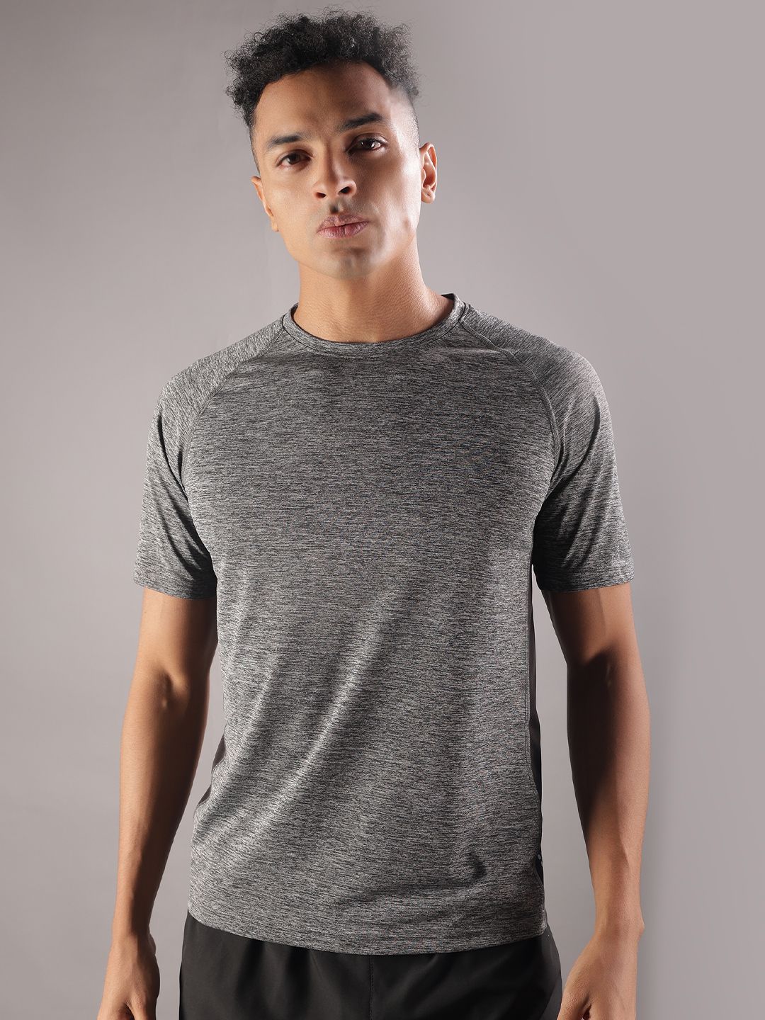 Force NXT Men Microfiber Anti Viral Anti Odour Cool Round Neck Sports Printed T-Shirt
