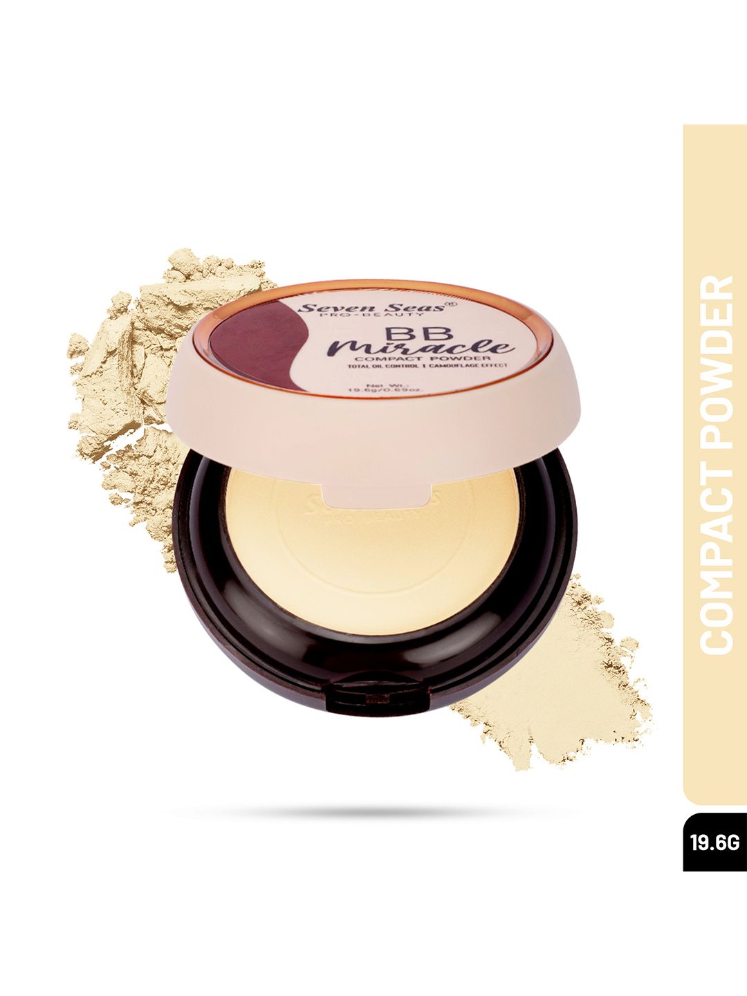Seven Seas BB Miracle Total Oil Control Compact Powder - Nude 02