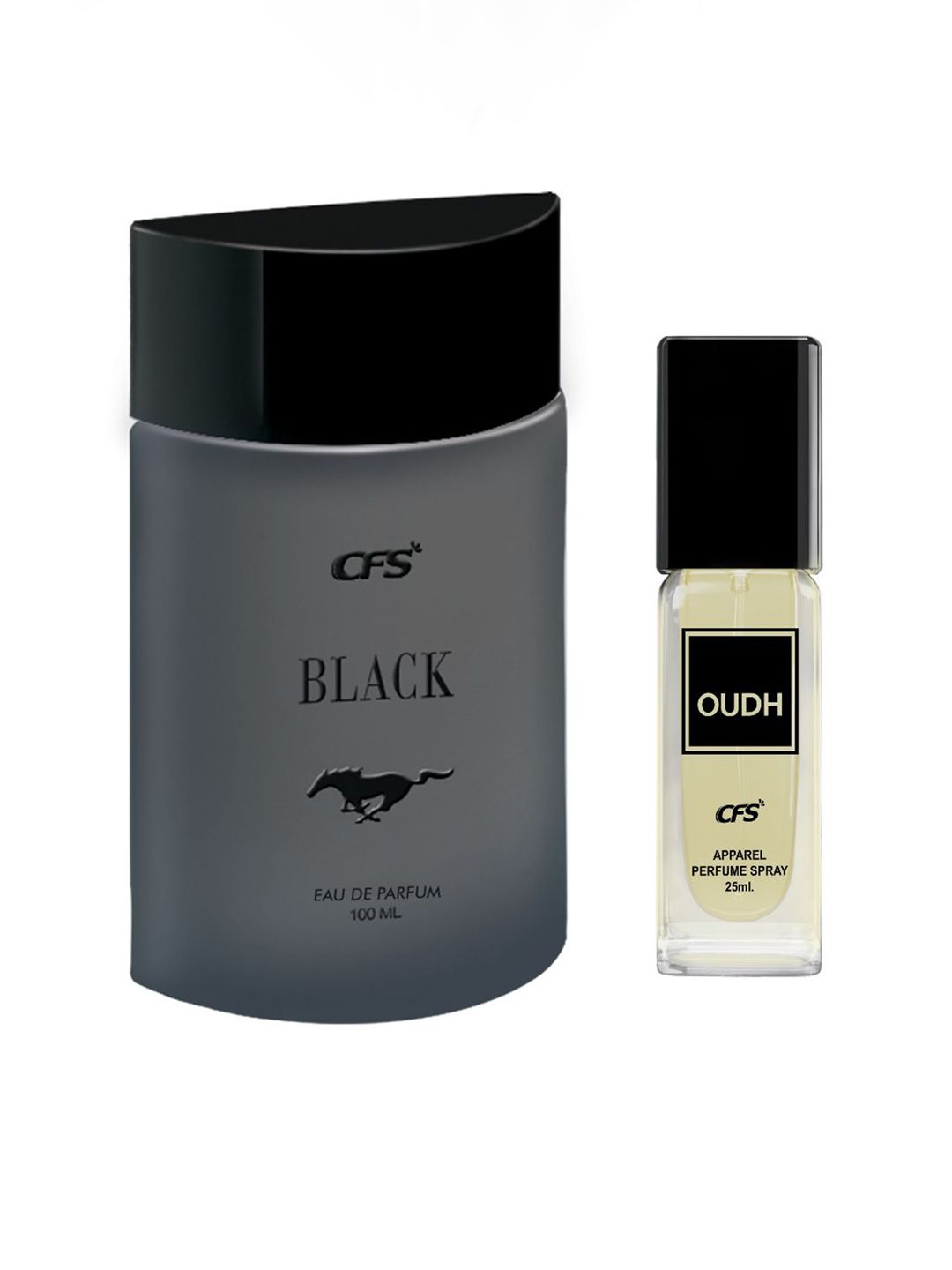CFS Black Eau De Parfum-100ml & Oudh Black Long Lasting Perfume-25ml