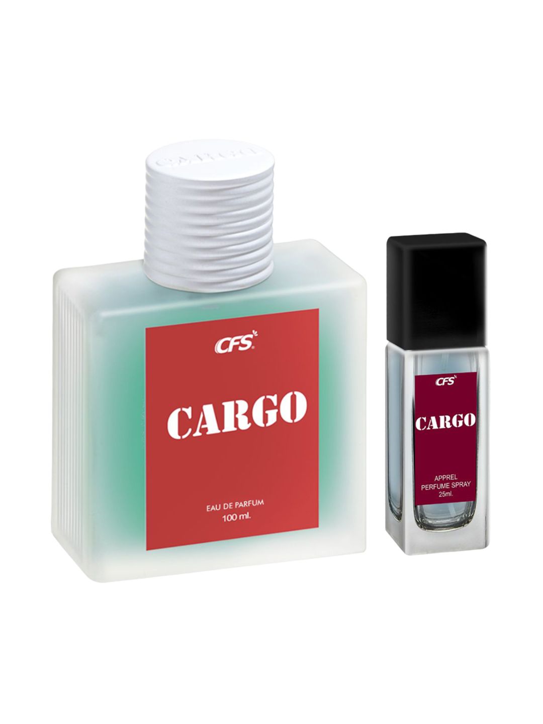 CFS Cargo Blue Long Lasting Eau De Parfum 100ml & Apparel Perfume Spray 25ml