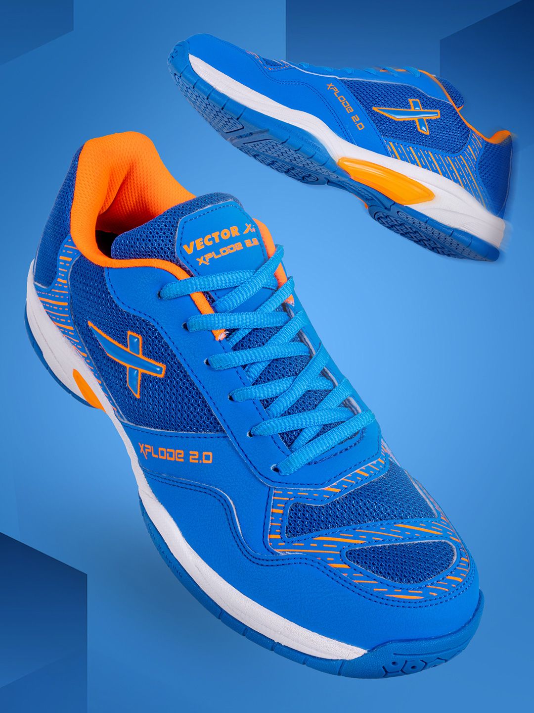 VECTOR X Xplode 2.0 Rubber SoleSynthetic Upper Non-Marking Badminton Shoes