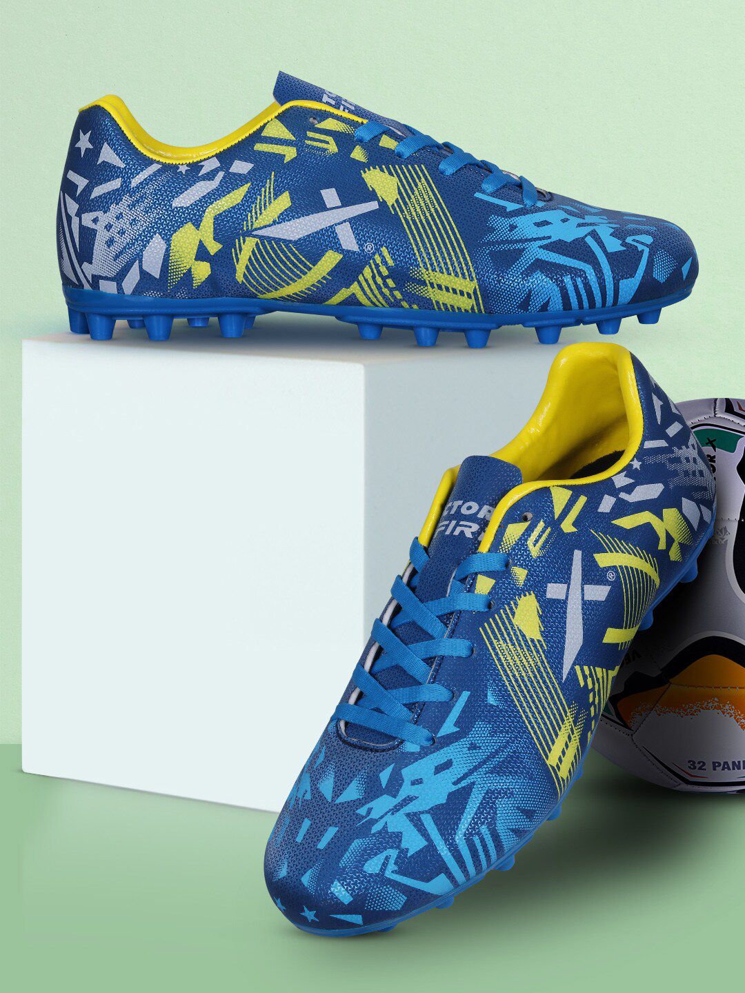 Buy VECTOR X Fire Synthetic Leather Upper & TPU Sole Football