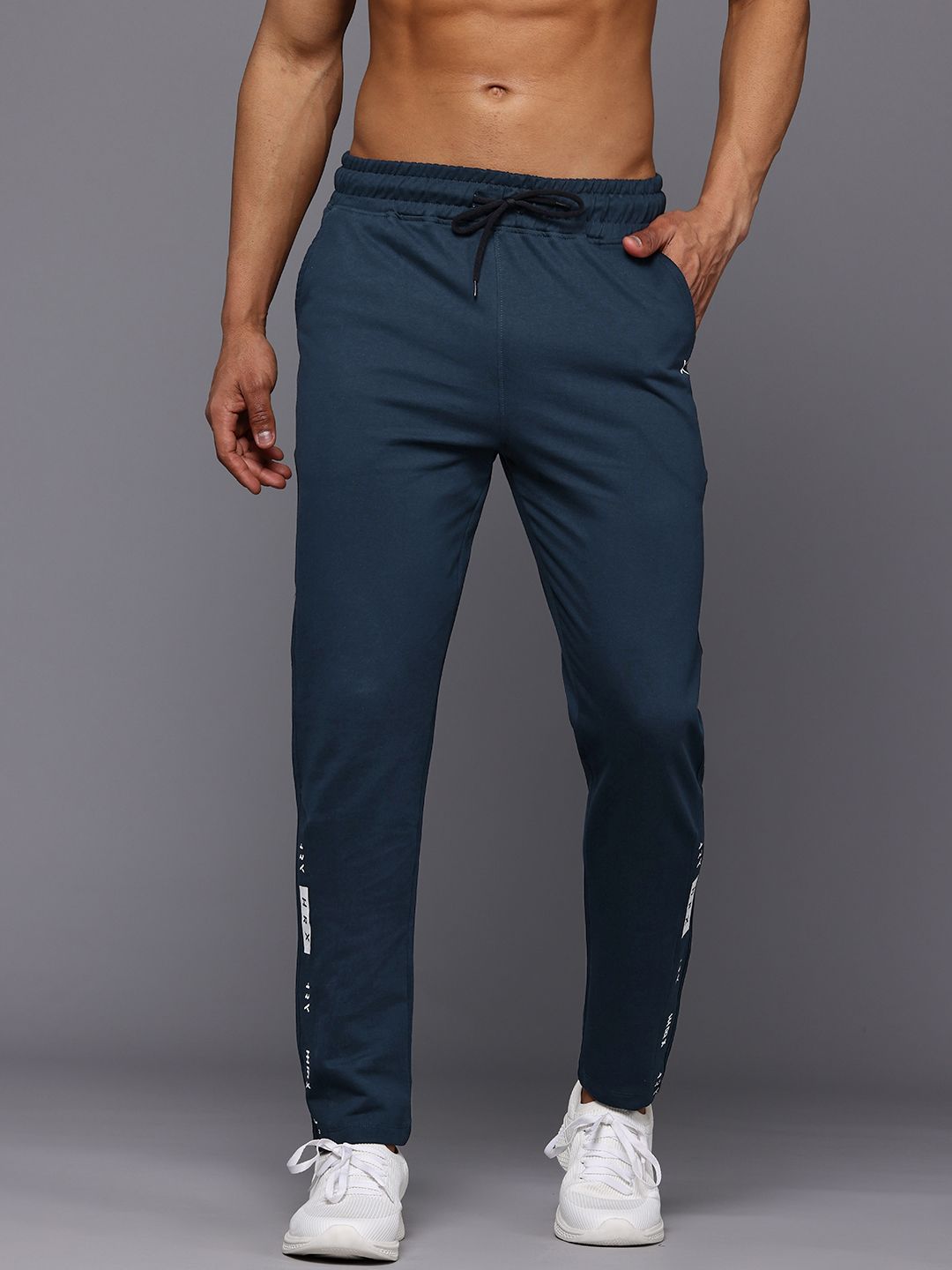 HRX by Hrithik Roshan Men Pure Cotton Terry Running Track Pants