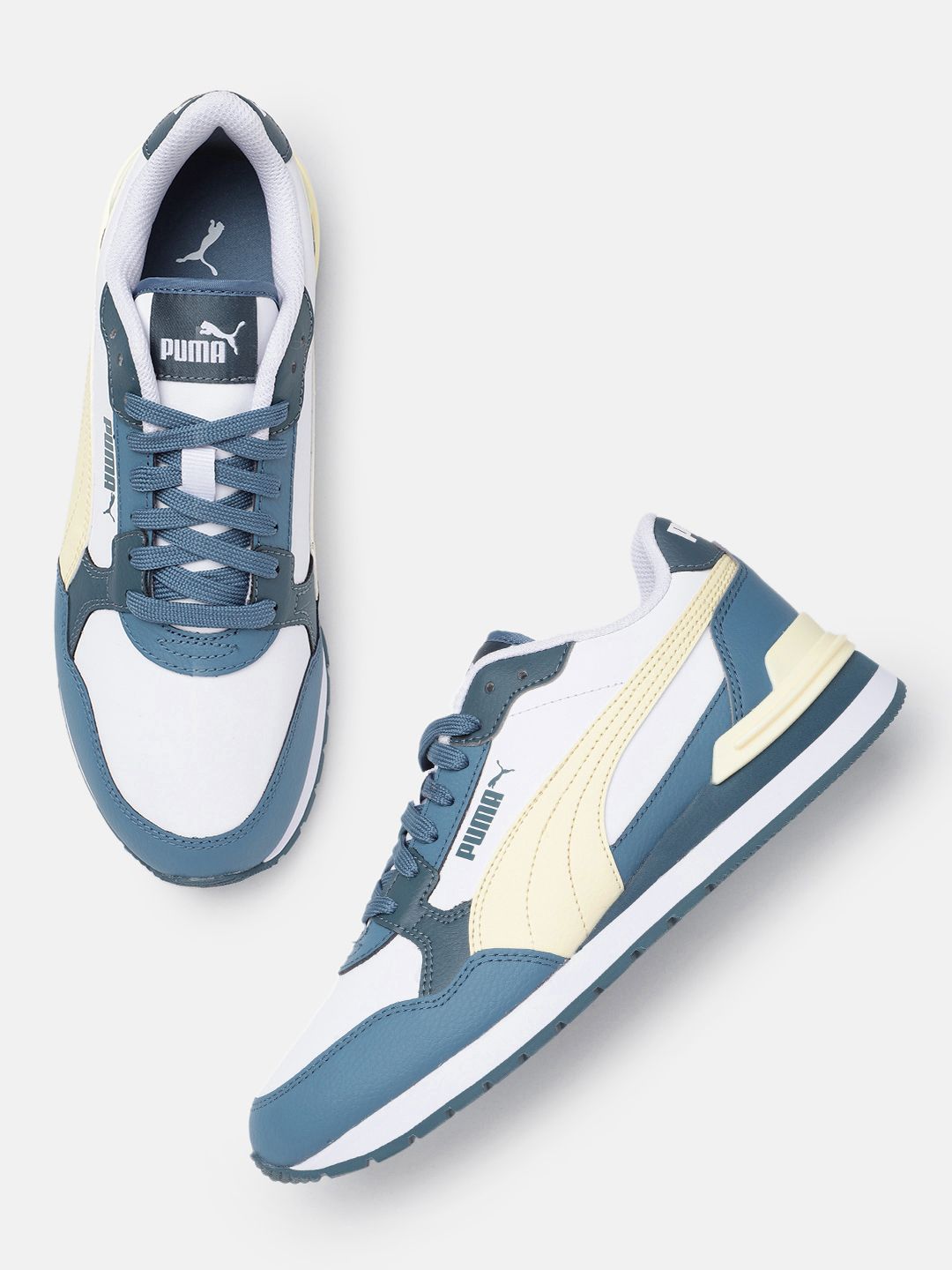 Puma Unisex ST Runner Leather Sneakers