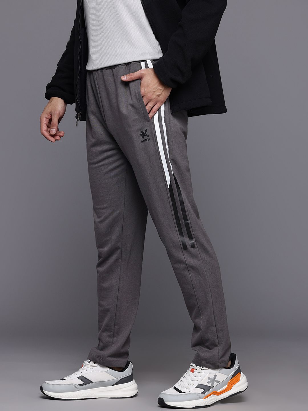 HRX by Hrithik Roshan Men Side Striped Lifestyle Track pants