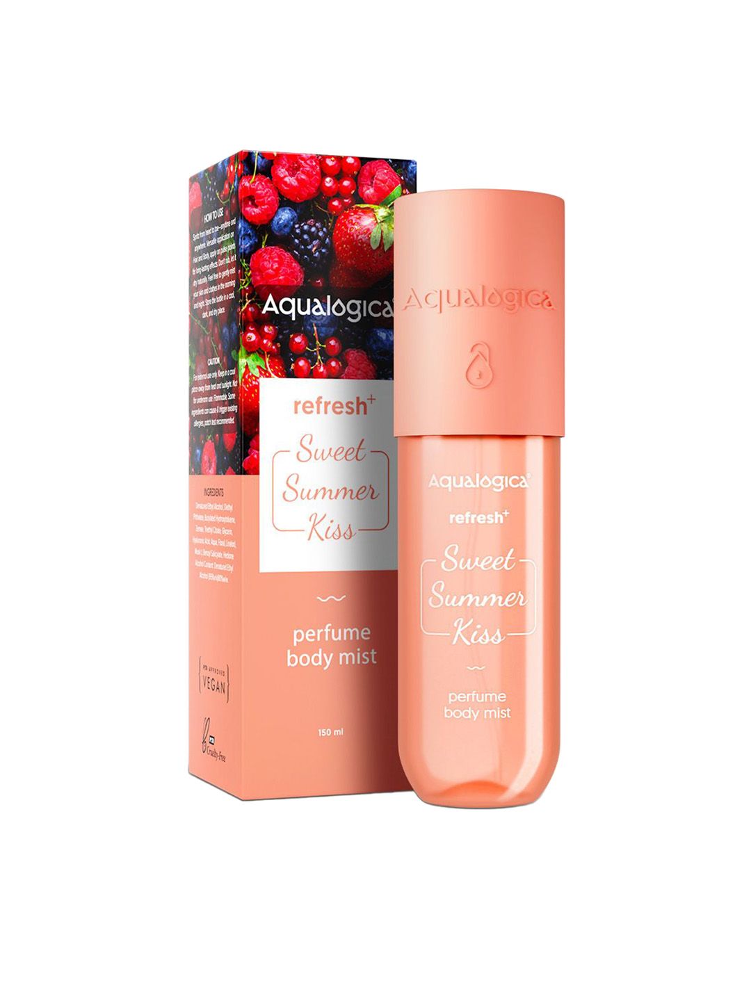 Aqualogica Refresh+ Sweet Summer Kiss Perfume Body Mist - 150ml