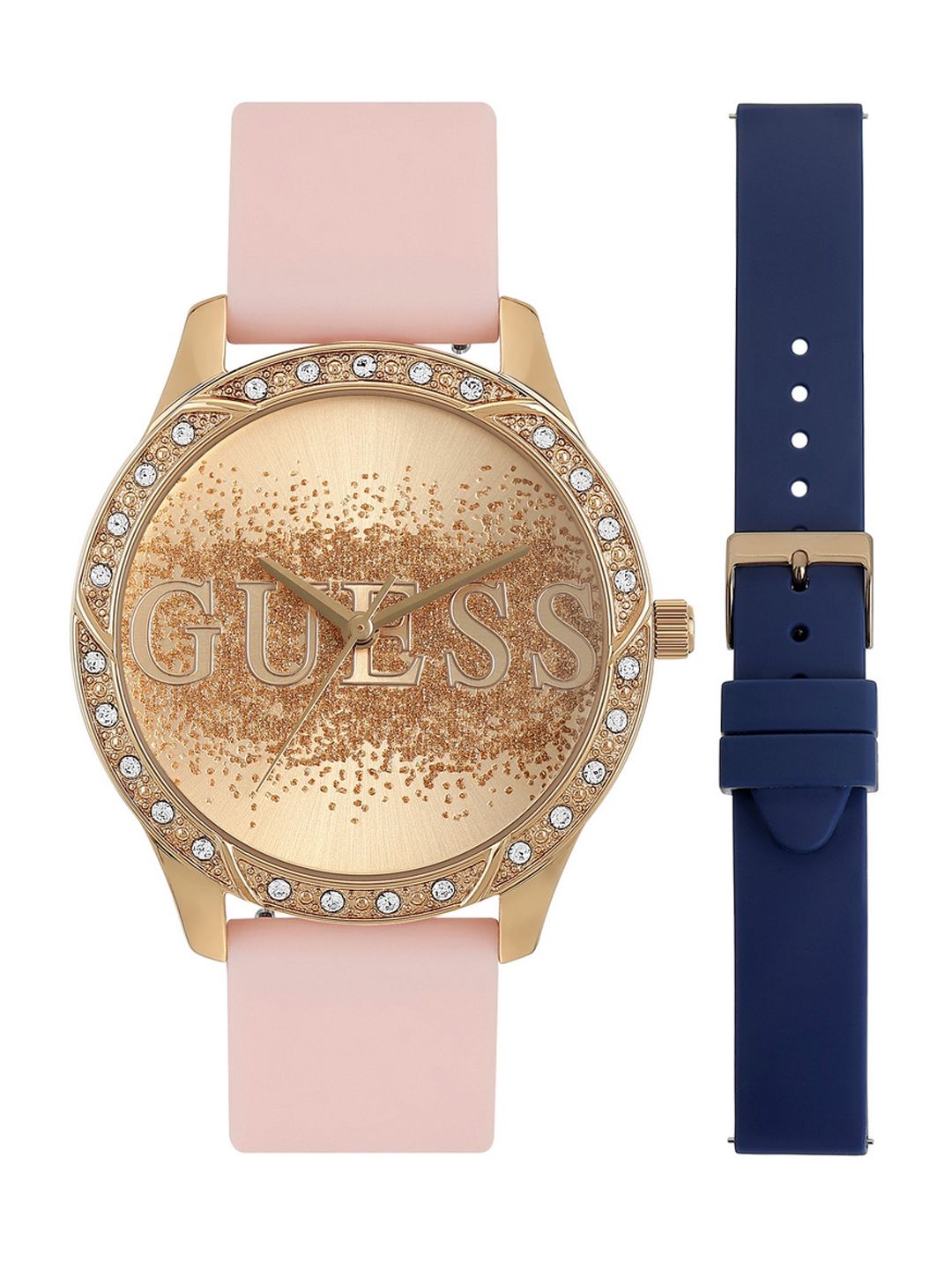 GUESS GUESS Round 36mm Rose Gold Dial Analog Women Watch - U1403L2M
