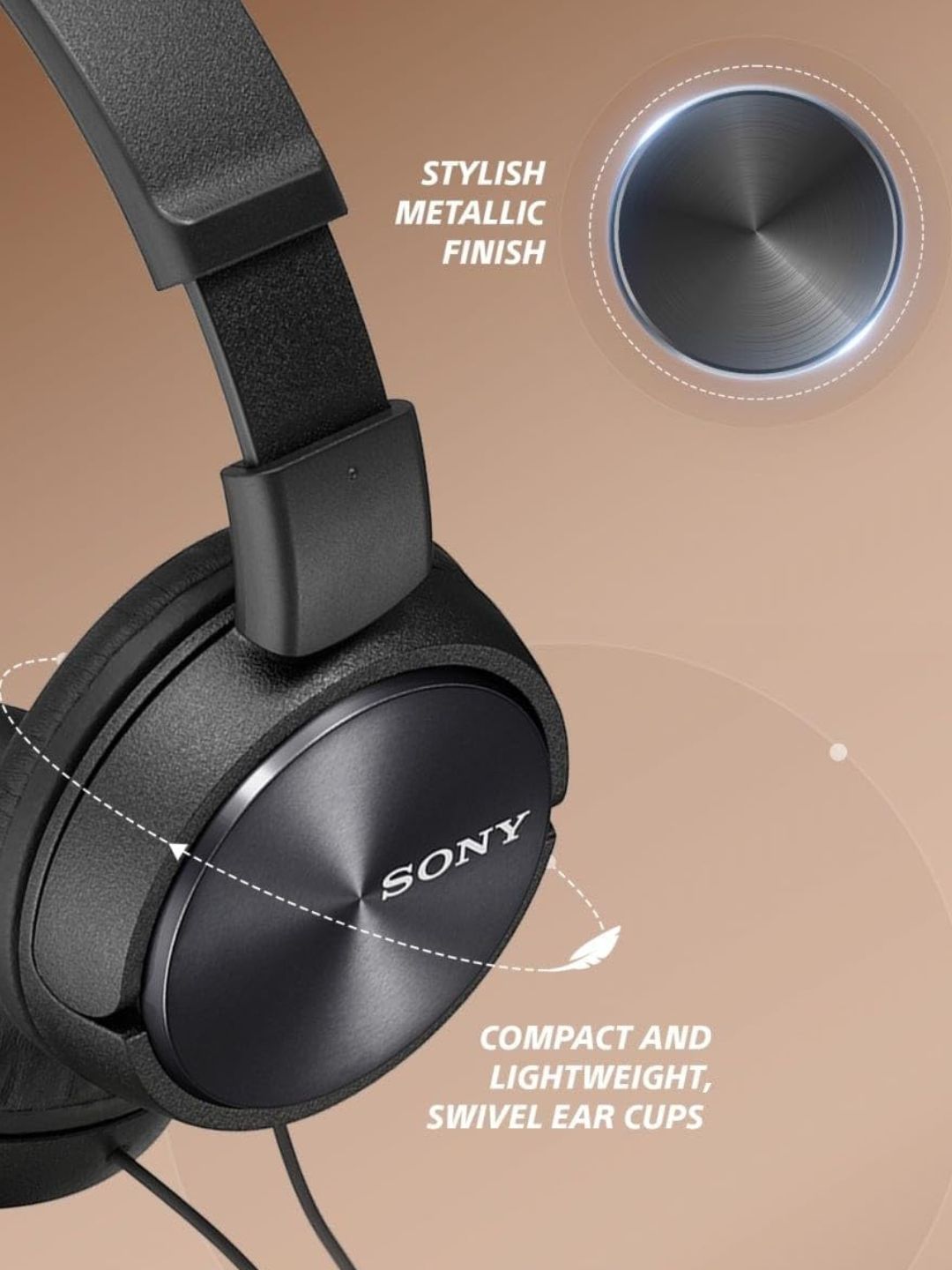 Buy Sony MDR Zx310Ap Wired On Ear Headphones with Mic - Headphones