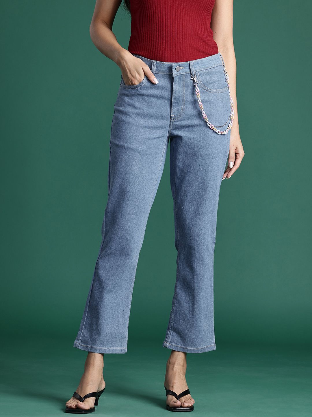 Pepe Jeans STRAIGHT ST JEANS HW - Straight leg jeans - denim/blauw