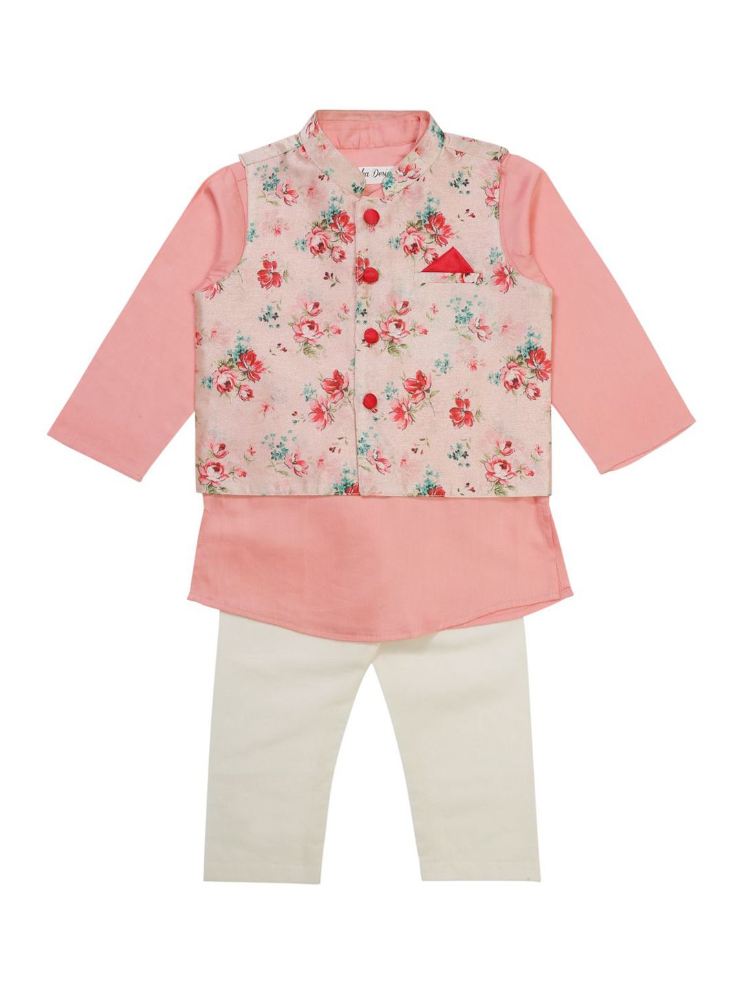 SAKA DESIGNS Boys Printed Regular Pure Cotton Kurta with Pyjamas