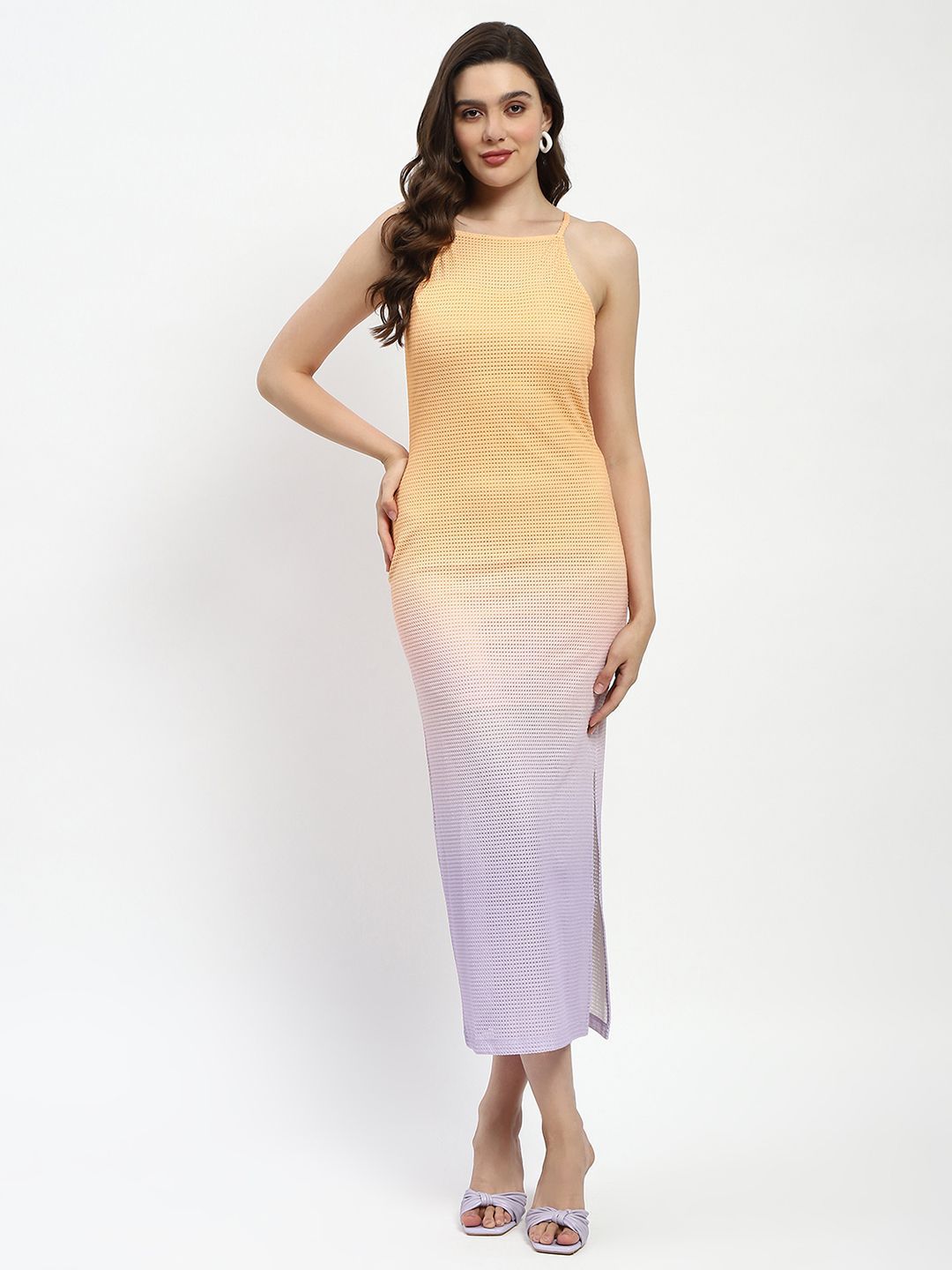 Madame Madame Dyed Bodycon Midi Dress