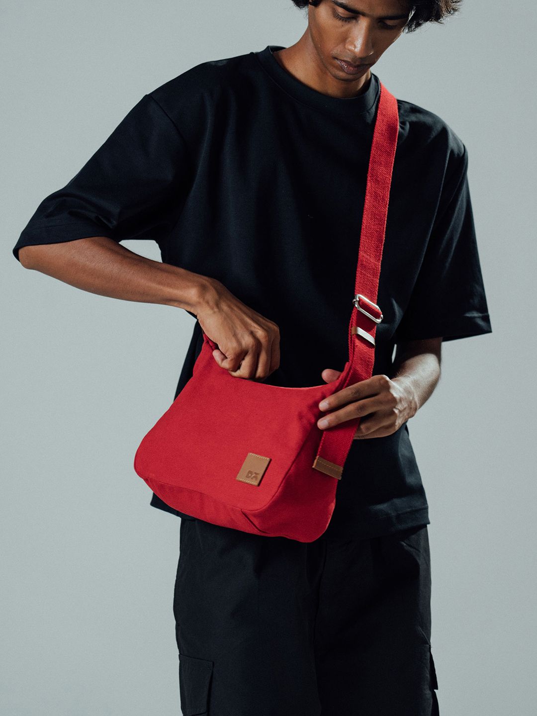 DailyObjects Crimson Red March Crossbody Bag Regular