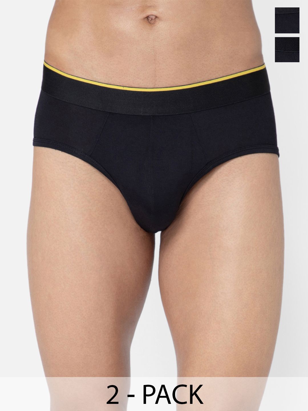 bummer Pack of 2 Mid- Rise Basic Briefs BRNXNX02S