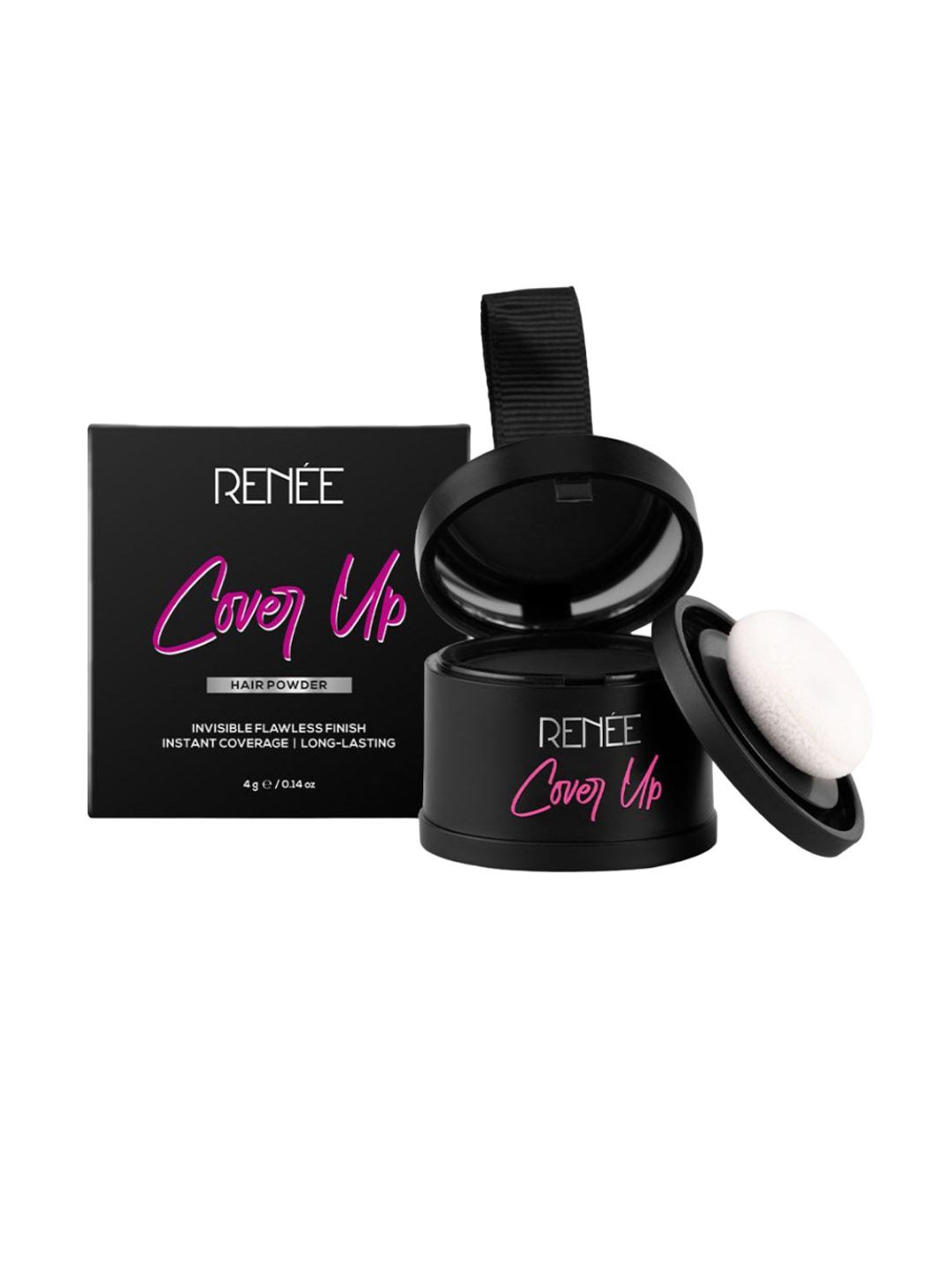 Renee Cover Up Long Lasting Instant Coverage Hair Powder 4g - Black