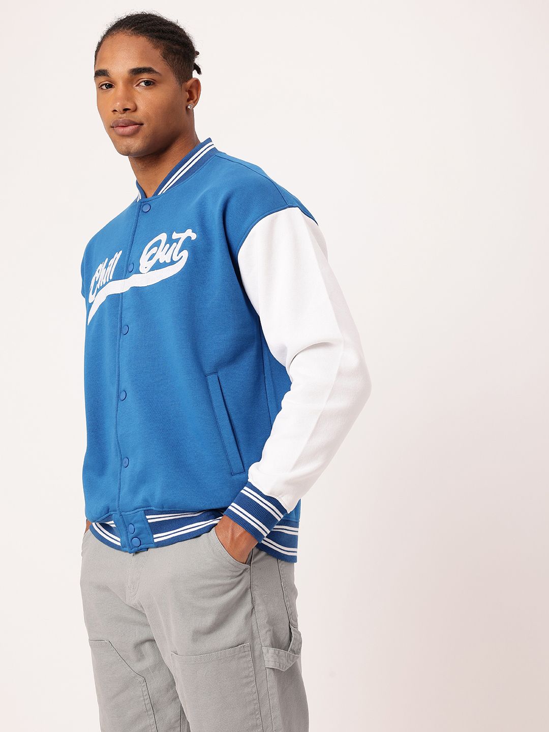 Buy Kook N Keech X fwd Sporty Embroidered Varsity Jacket - Jackets
