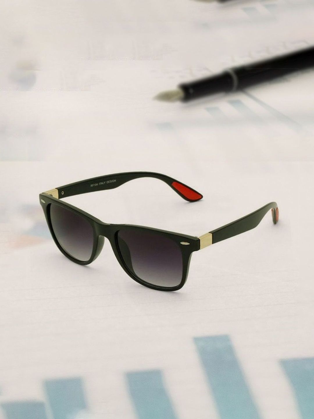 SUNNIES Unisex Square Sunglasses with UV400 Protected Lens SNS-037-NEW-Gradient.Grey
