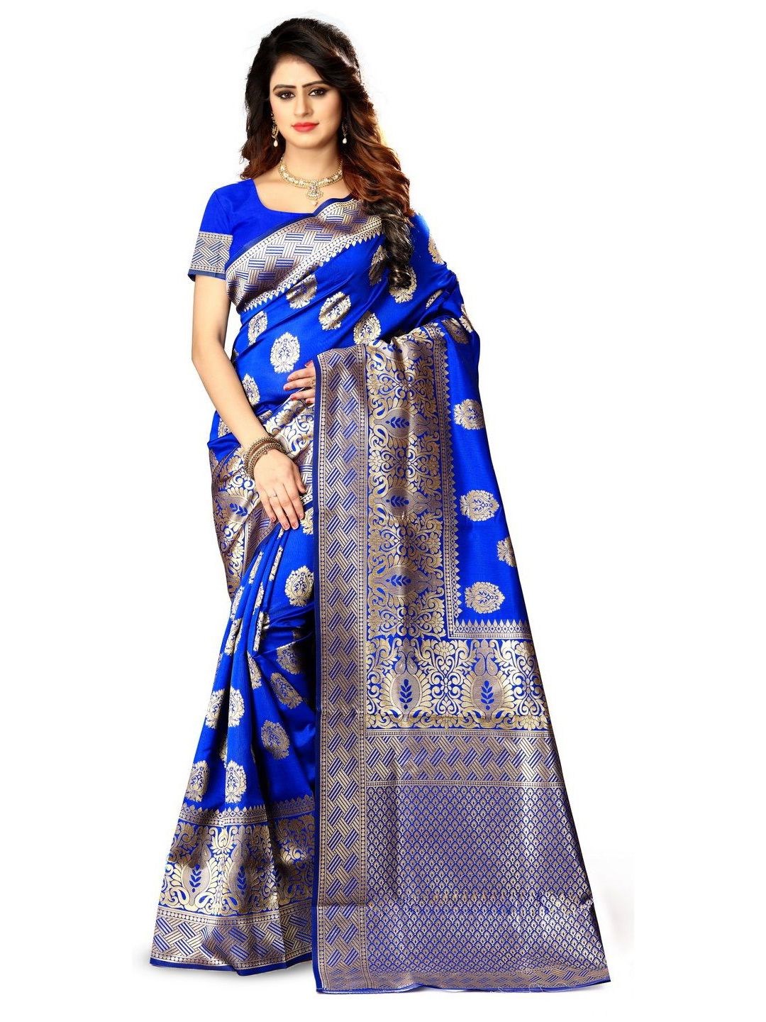 PERVAS PERVAS Woven Design Zari Banarasi Saree