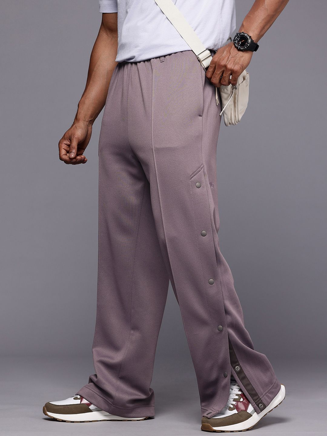 Buy ASICS Unisex Side Snap Button Outdoor Track Pants - Track