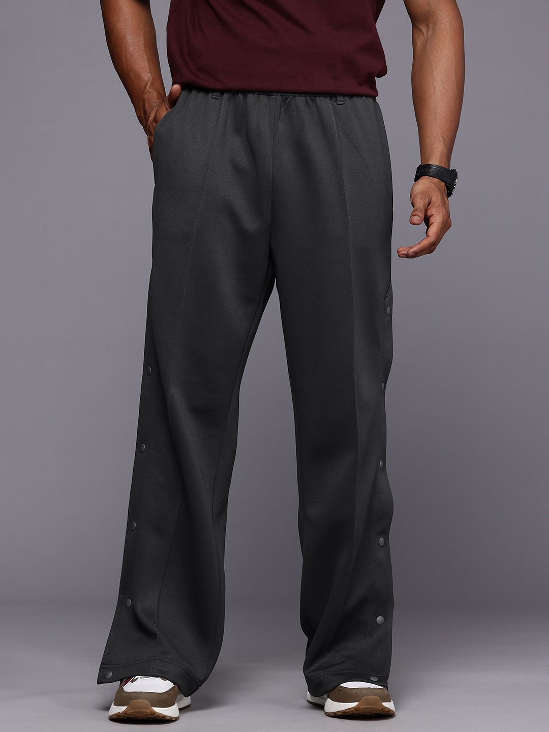 Buy ASICS Unisex Side Snap Button Outdoor Track Pants - Track