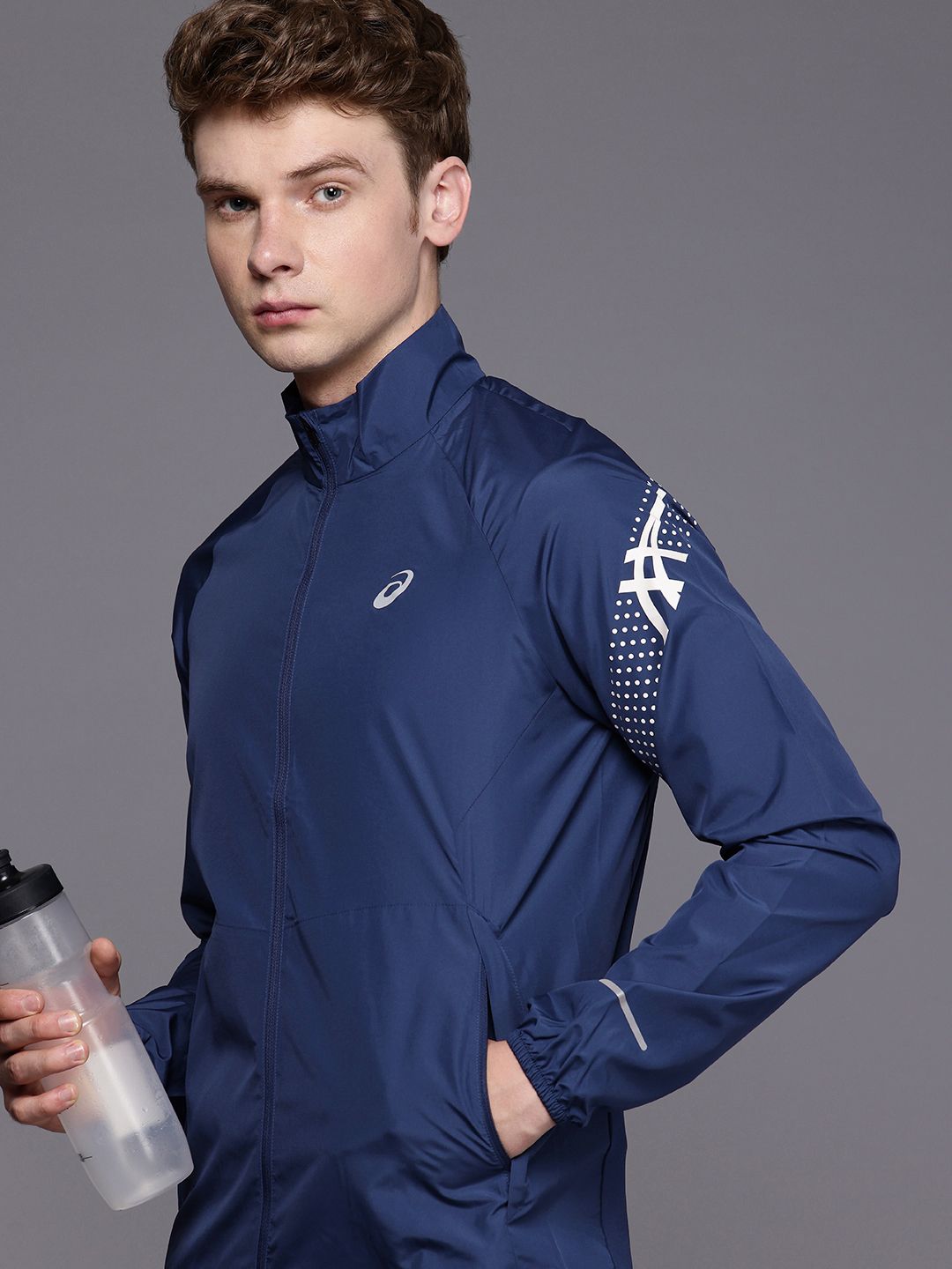 Buy ASICS Brand Logo Printed Running Tailored Jacket - Jackets for