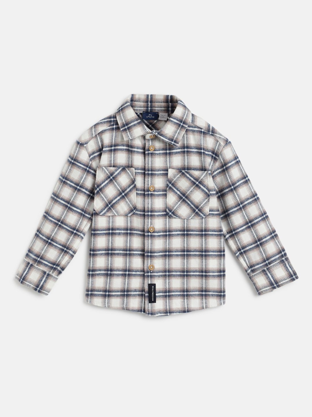 Chicco Boys Modern Tartan Checks Opaque Casual Shirt