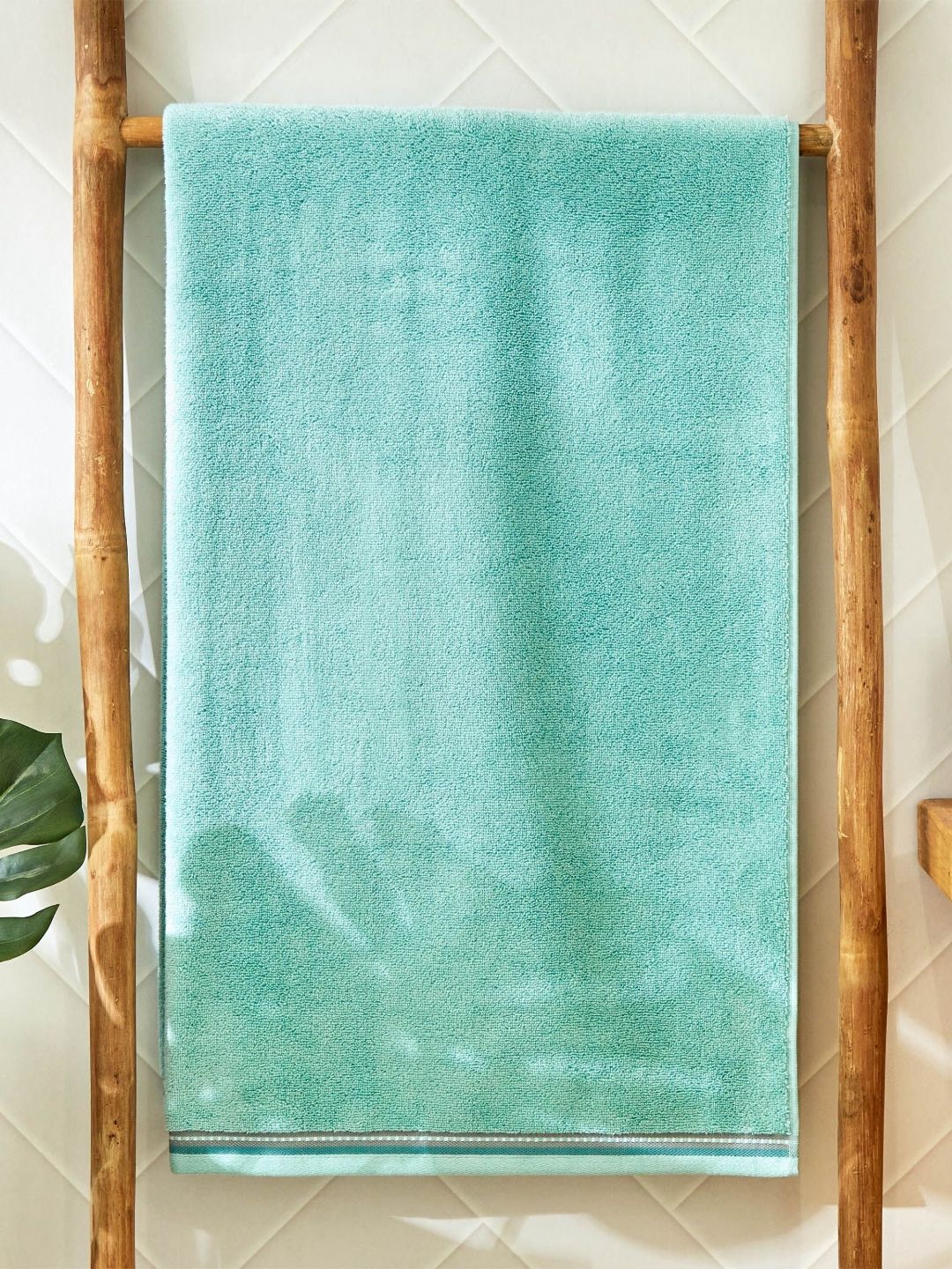 Home Centre Teal Green Cotton 500 GSM Bath Towel