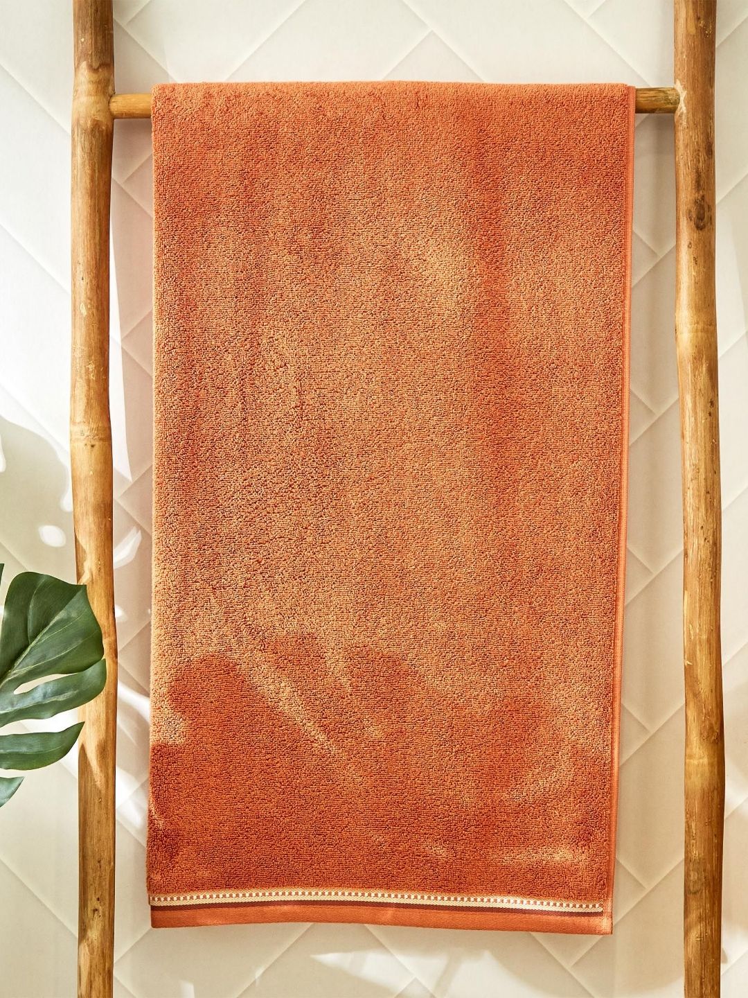 Home Centre Brown Cotton 500 GSM Bath Towel