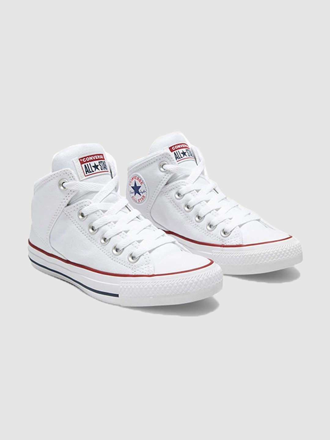 Converse Unisex Round Toe Mid-Top Lace-Ups Sneakers