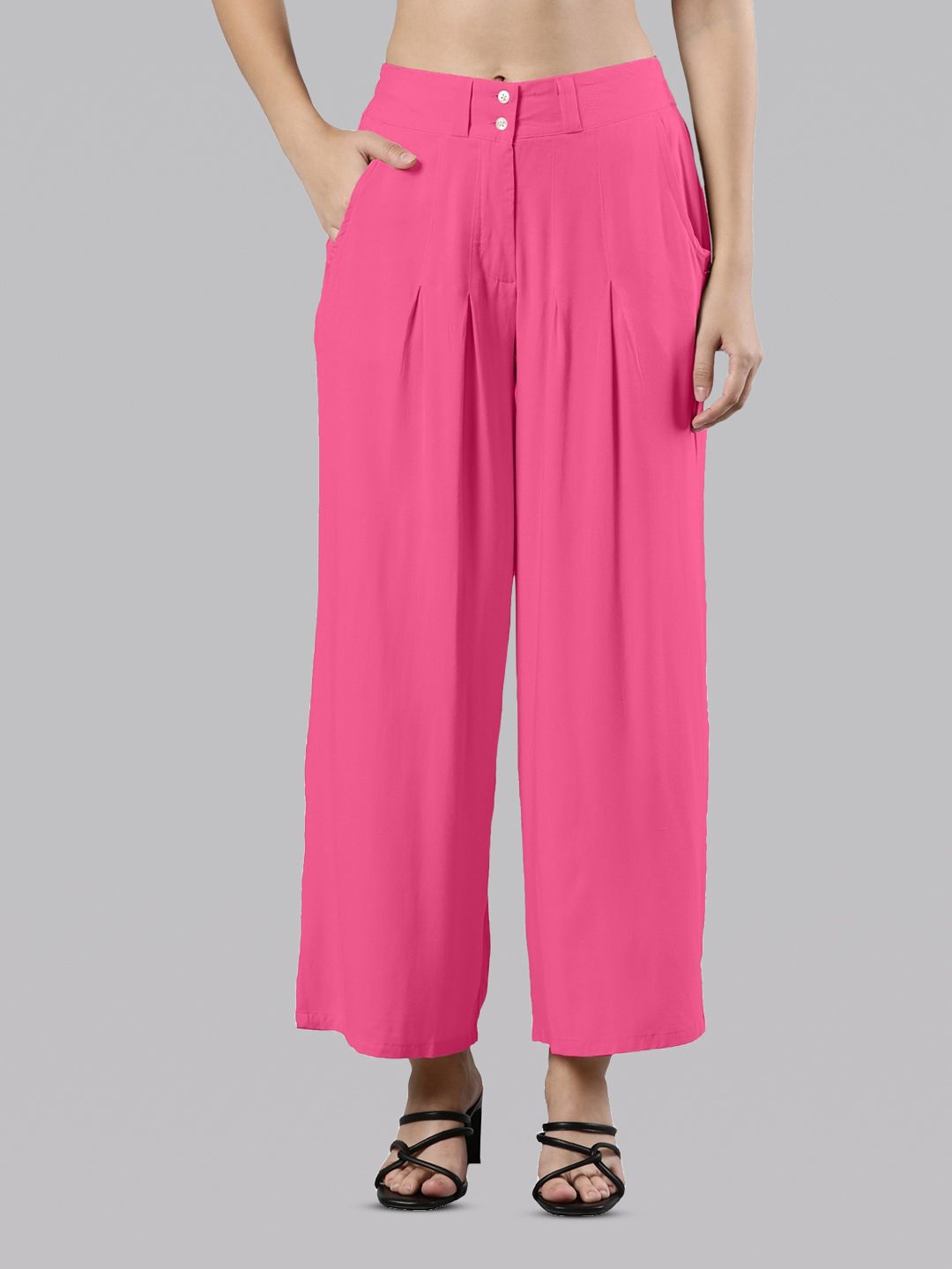 Femmora Women Flared Palazzos